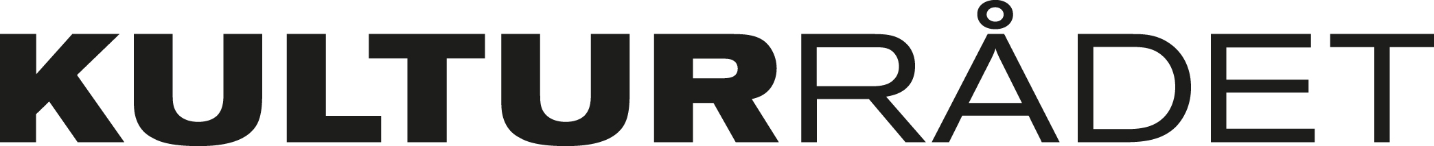 Bild på en logotype, svart med texten Kulturrådet